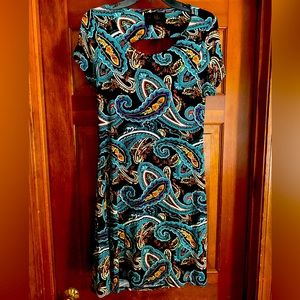 Priddy by Puella paisley cap sleeve dress women’s size small